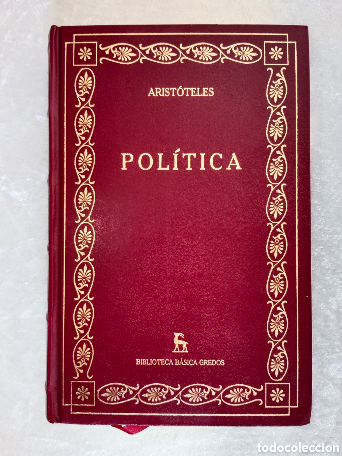 Libros de segunda mano: ARIST&Oacute;TELES, POL&Iacute;TICA, GREDOS, EN PIEL, BUEN ESTADO