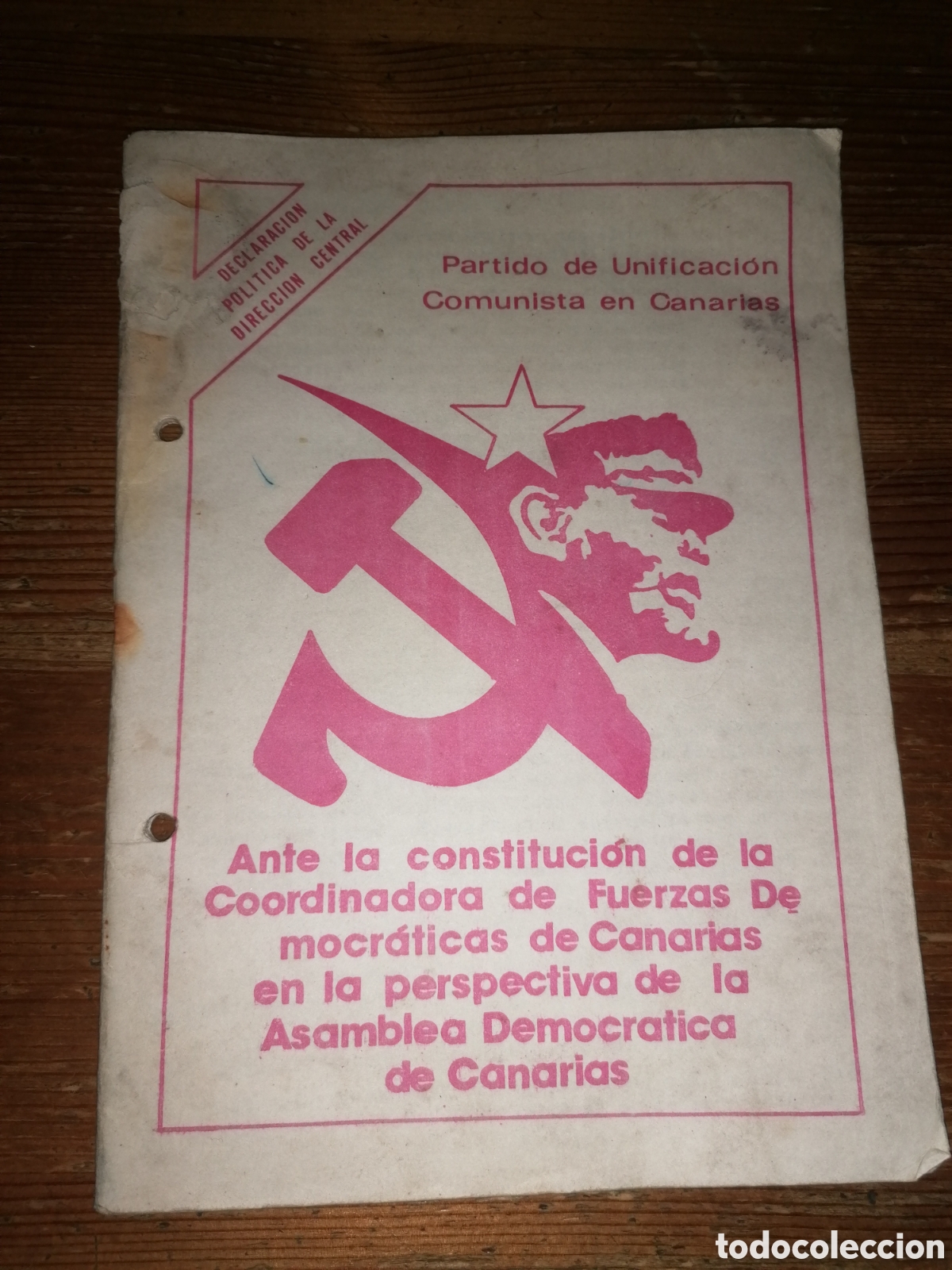 Libros de segunda mano: Partido de Unificaci&oacute;n Comunista en Canarias - Declaraci&oacute;n Pol&iacute;tica de la Direcci&oacute;n central