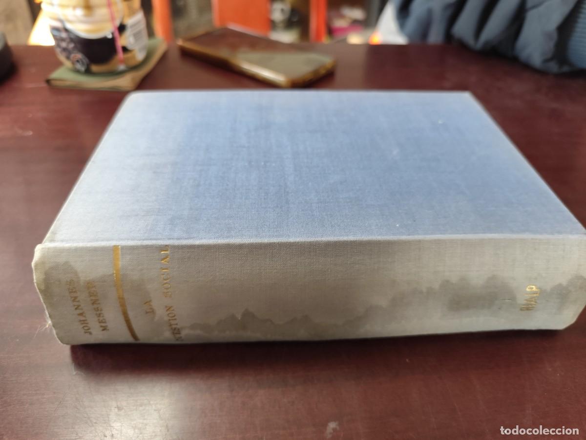 Libros de segunda mano: LA CUESTION SOCIAL / JOHANNES MESSNER / ZUX 04 / RIALP