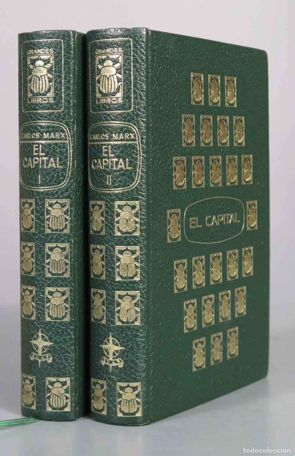 Libros de segunda mano: El Capital: Cr&iacute;tica de la Econom&iacute;a Pol&iacute;tica - Carlos Marx - EDAF 2 TOMOS