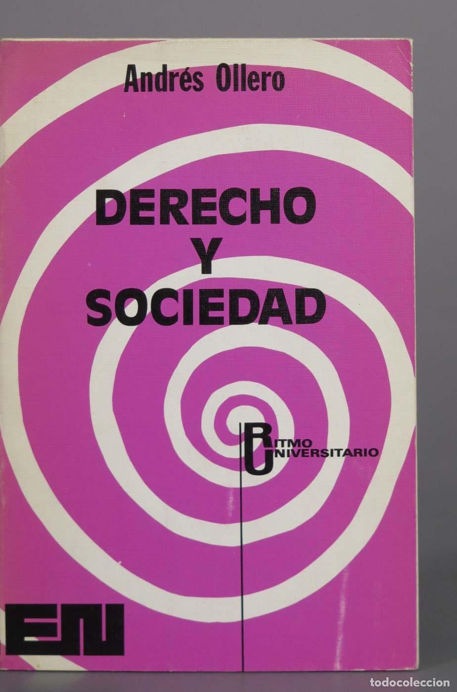 Libros de segunda mano: Derecho y sociedad: Dos reflexiones en torno a la filosof&iacute;a jur&iacute;dica alemana actual - Andr&eacute;s Ollero