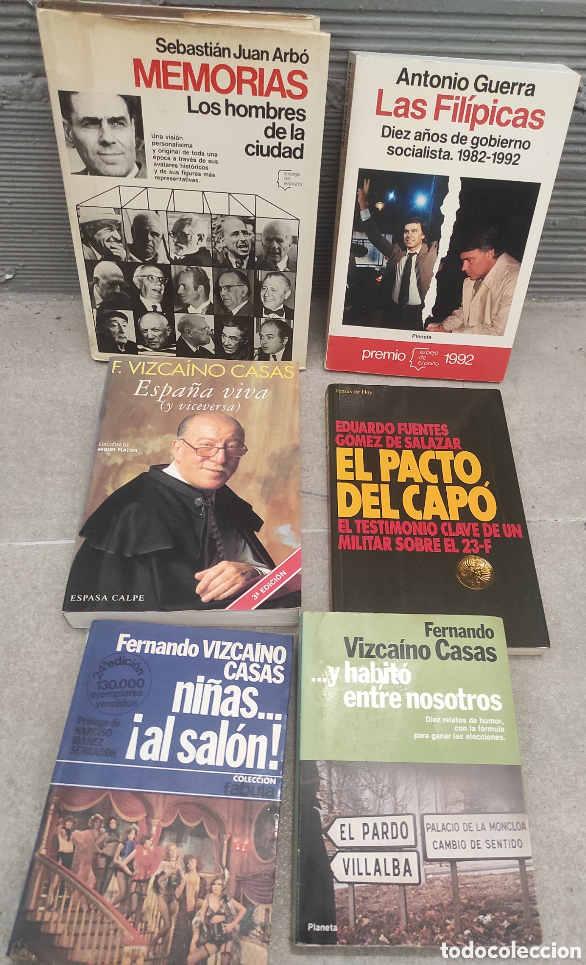 Libros de segunda mano: Lote de libros sobre Pol&iacute;tica Espa&ntilde;ola, Vizca&iacute;no Casas, Alfonso Guerra, 23-F, Sebasti&aacute;n Juan Arb&oacute;