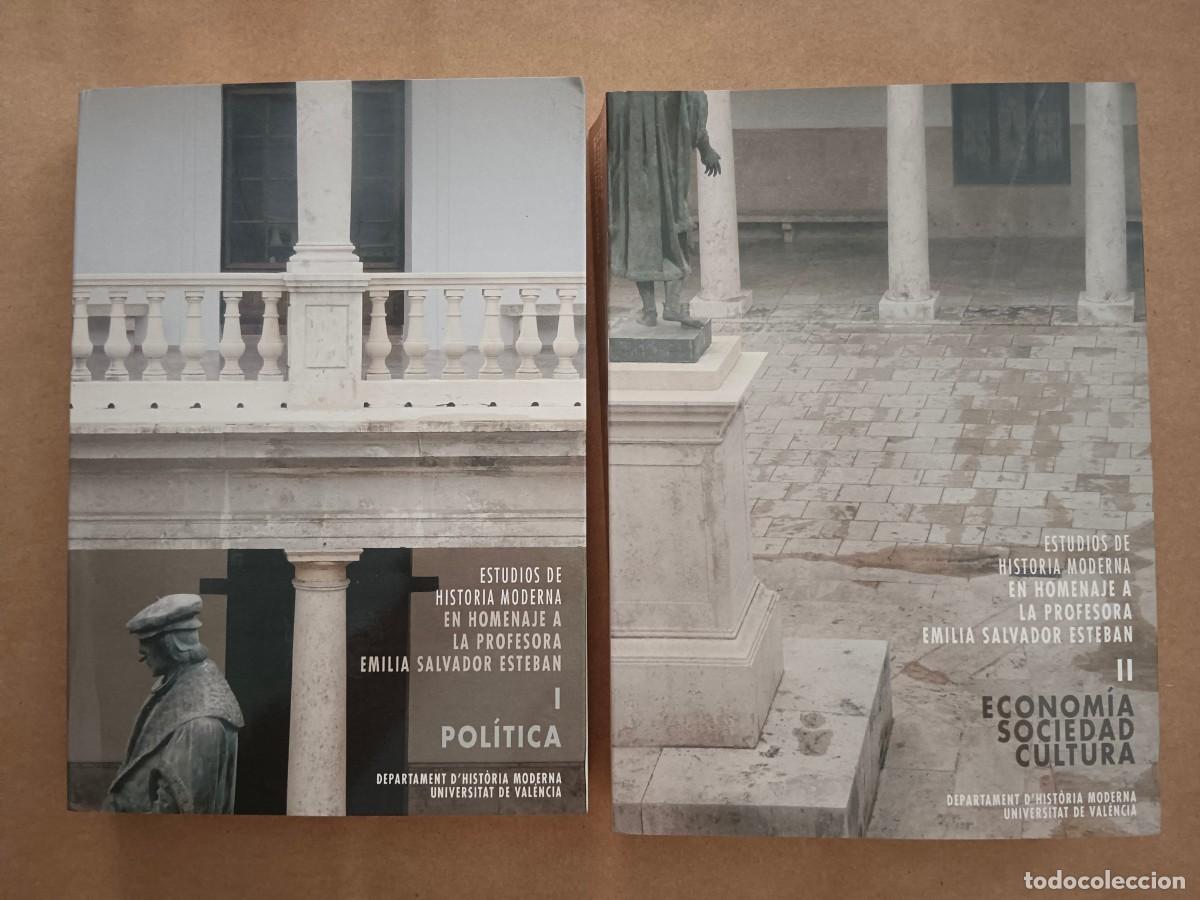 Libros de segunda mano: ESTUDIOS DE HISTORIA MODERNA EN HOMENAJE A LA PROFESORA EMILIA SALVADOR ESTEBAN - 2 TOMOS - Ricardo