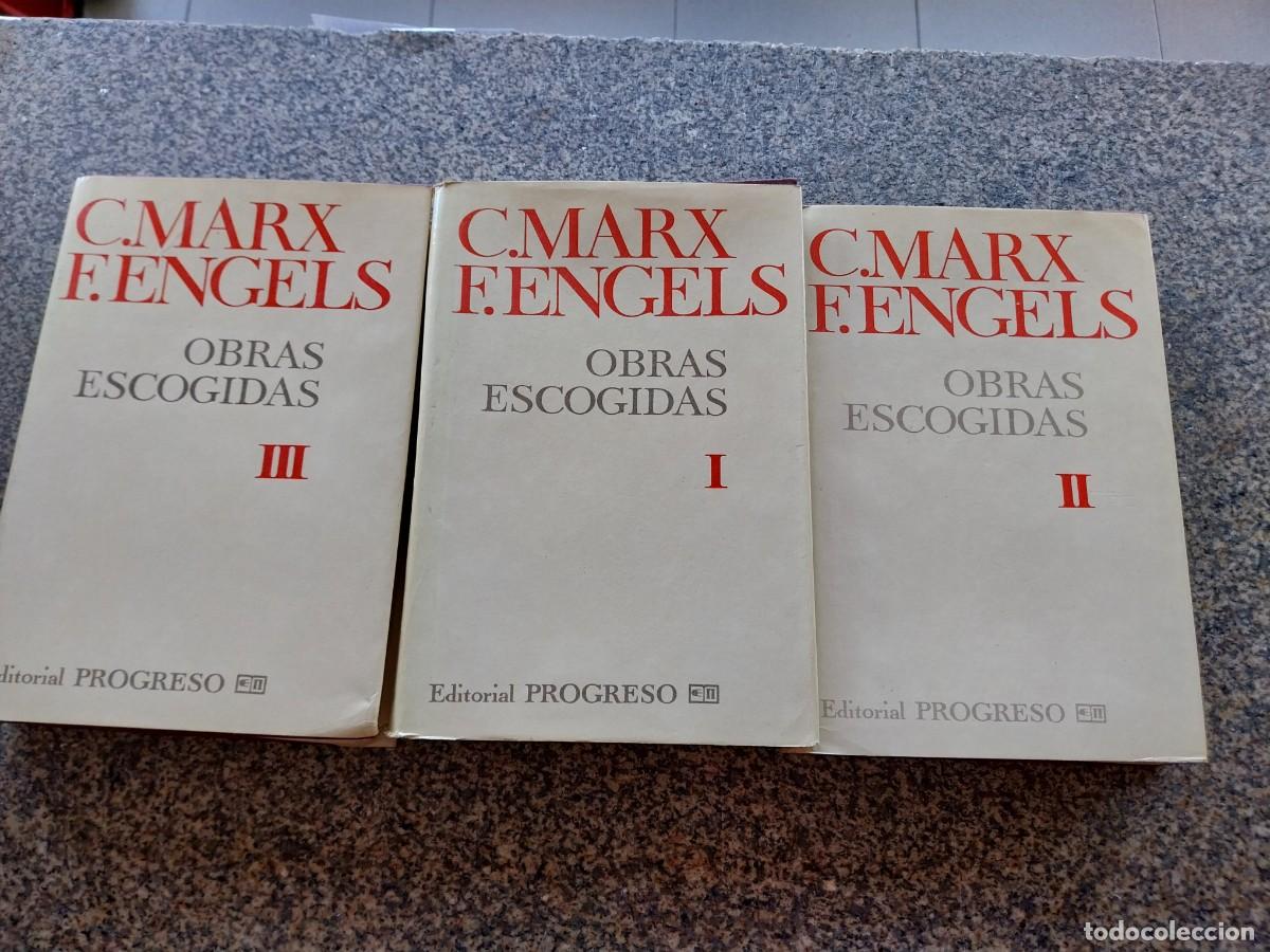 Libros de segunda mano: C. MARX / F. ENGELS -- OBRAS ESCOGIDAS -- 3 TOMOS -- EDITORIAL PROGRESO 1981 --