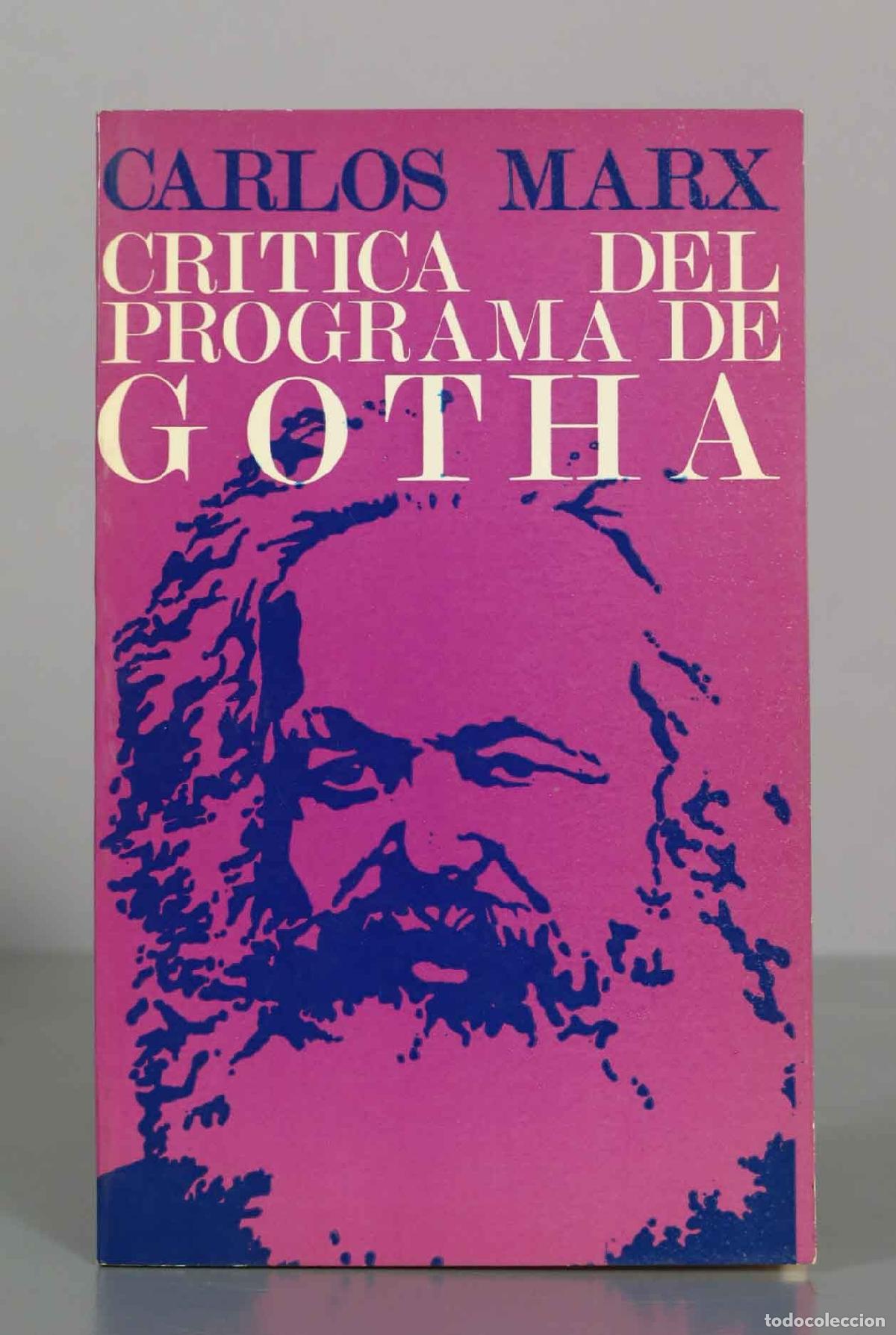 Second hand books: CARLOS MARX. CRITICA DEL PROGRAMA DE GOTHA.