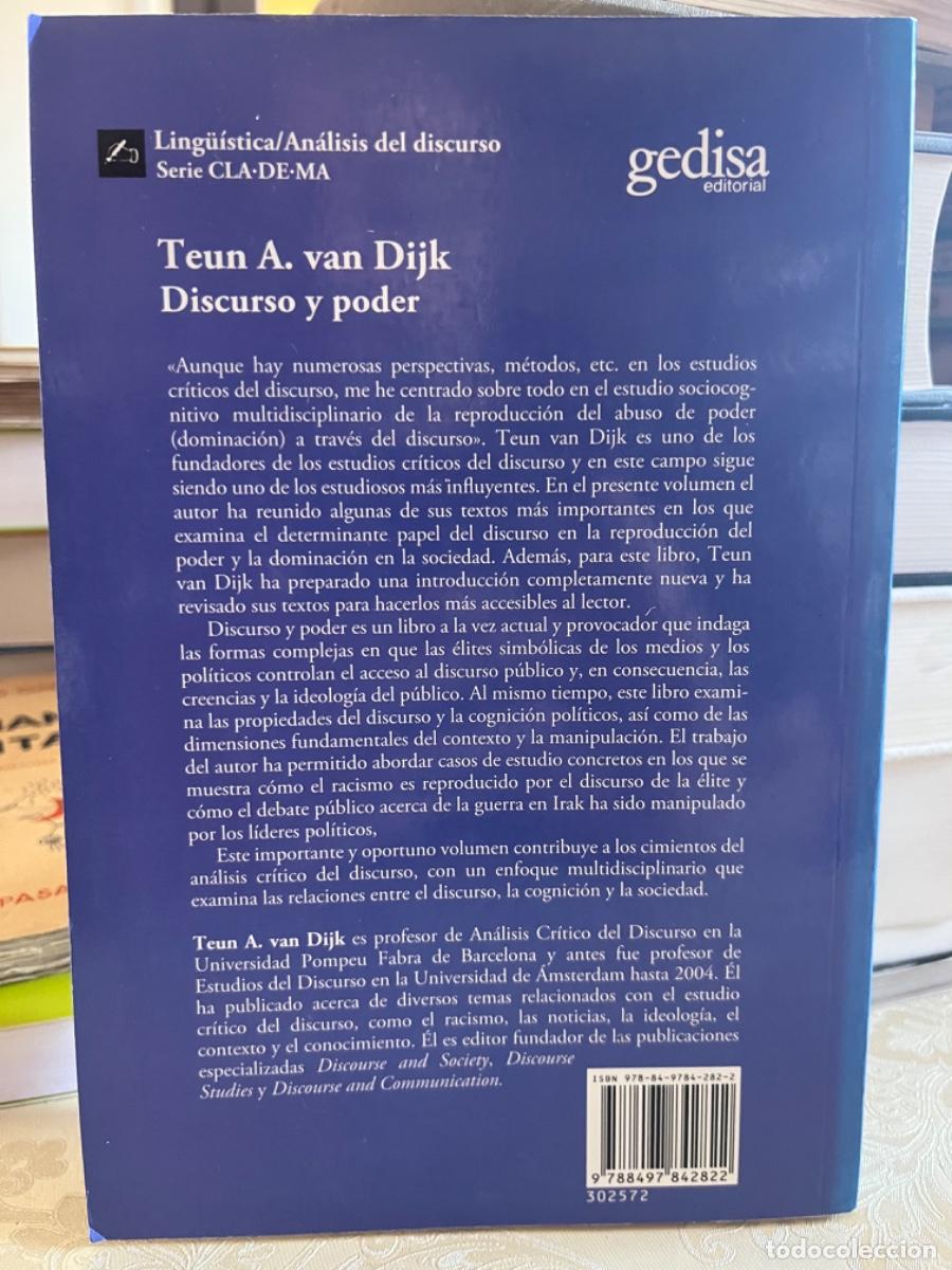 Libros de segunda mano: Dijk, Teun A. van.-Discurso y poder - Foto 3