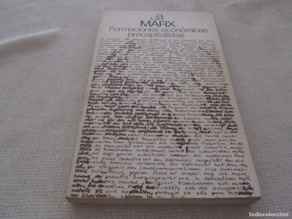 Libros de segunda mano: FORMACIONES ECONOMICAS PRECAPITALISTAS, CARLOS MARX,EDITORIAL AYUSO,2&ordf; EDICION 1975