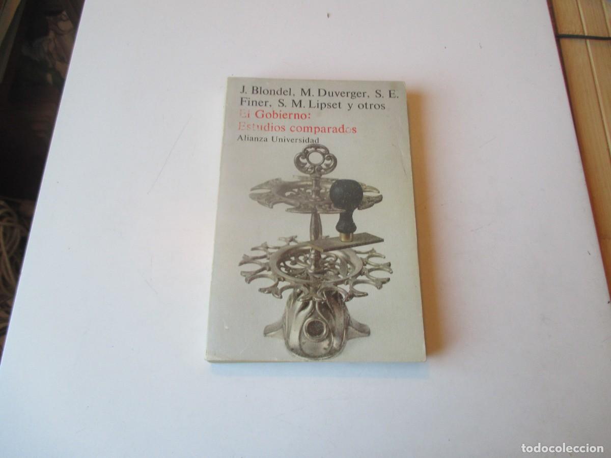Libros de segunda mano: BLONDEL, DUVERGER, FINER, LIPSET Y OTROS El gobierno: Estudios comparados W40449