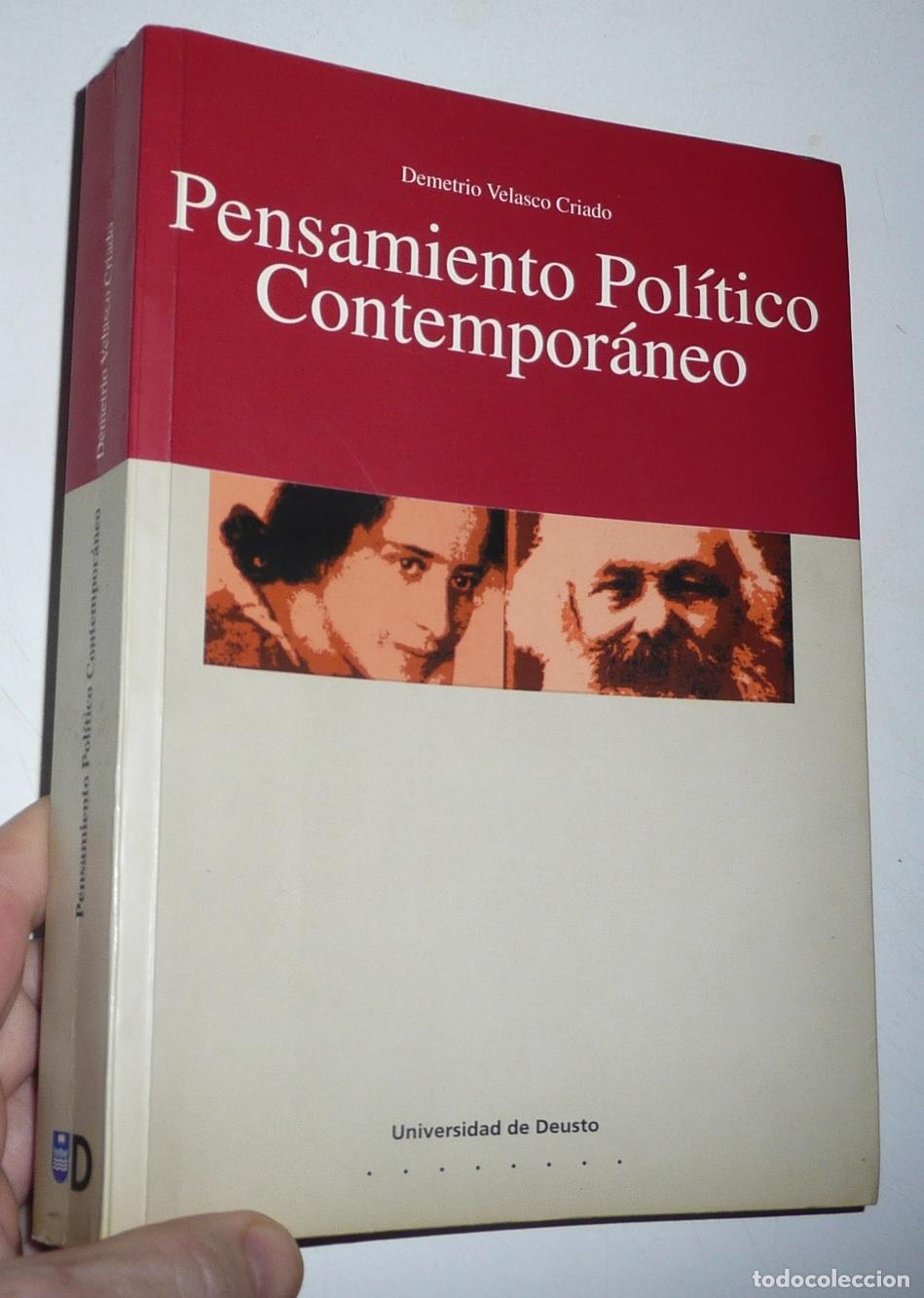 Libros de segunda mano: Pensamiento Pol&iacute;tico Contempor&aacute;neo - Demetrio Velasco Criado (Universidad de Deusto, 1997)