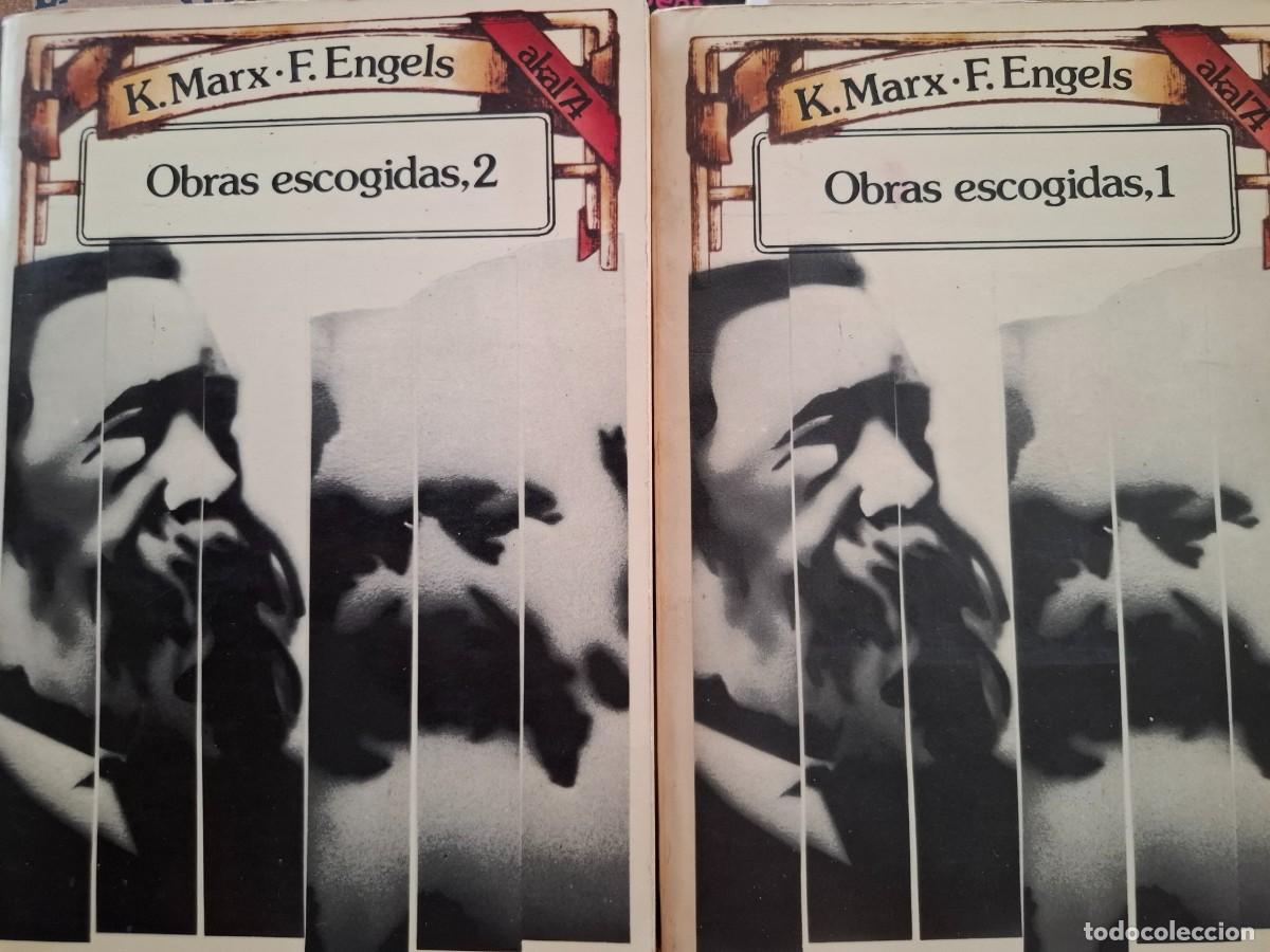 Libros de segunda mano: obras escogidas tomos 1 y 2 Carlos Marx Federico engels