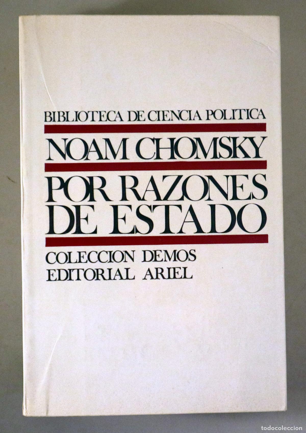 Libros de segunda mano: CHOMSKY, Noam - POR RAZONES DE ESTADO - Barcelona 1975 - 1&ordf; edici&oacute;n en espa&ntilde;ol