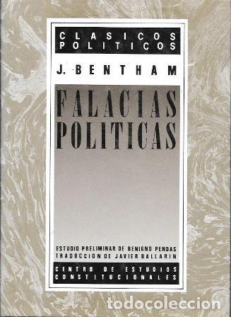Libros de segunda mano: FALACIAS POLITICAS - COLECCI&Oacute;N CLASICOS POLITICOS - BENTHAM, J. - A-P-1932