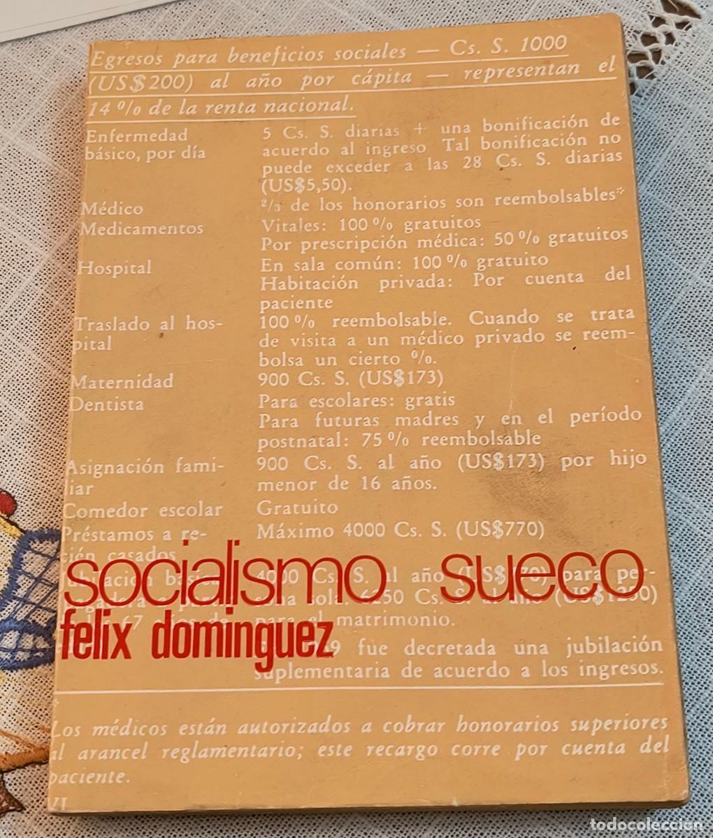 Libros de segunda mano: LIBRO | SOCIALISMO SUECO / F&Eacute;LIX DOM&Iacute;NGUEZ