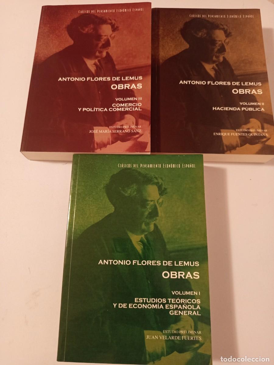 Libros de segunda mano: Obras 3 vols. I. Estudios te&oacute;ricos. II. Hacienda P&uacute;blica. III. Comercio y pol&iacute;tica comercial.
