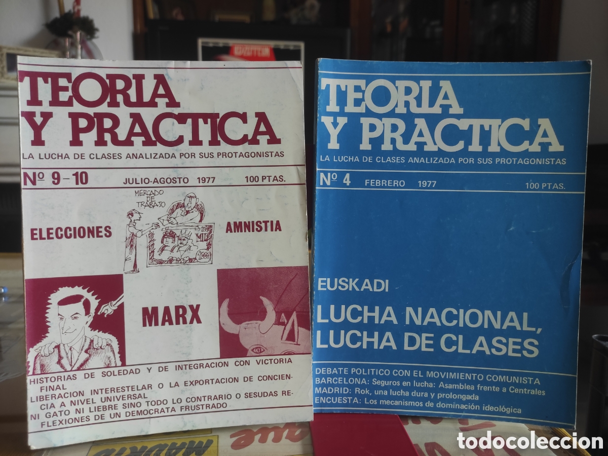 Libros de segunda mano: Revista Teor&iacute;a y Pr&aacute;ctica. Lucha de clases analizada por sus protagonistas. Marx, Euskadi, Pol&iacute;tica