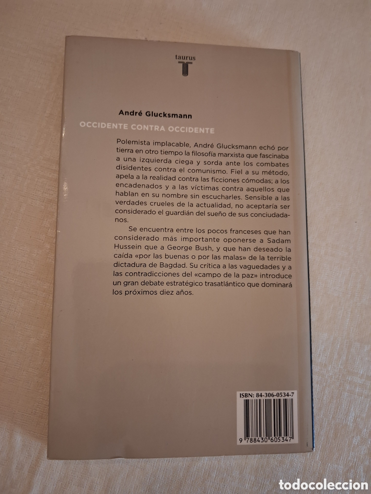 Libros de segunda mano: Occidente contra Occidente, Andr&eacute; Glucksmann - Foto 2