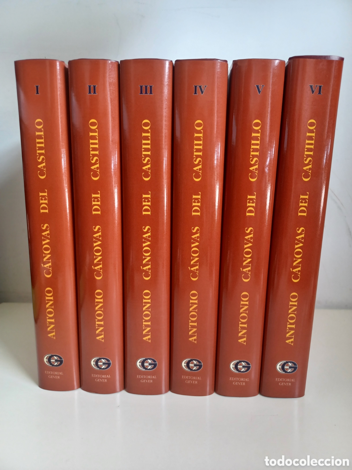 Libros de segunda mano: Antonio C&aacute;novas del Castillo (Historia, Econom&iacute;a y Pol&iacute;tica)/ Obra completa en 6 tomos/ Gever, 1997