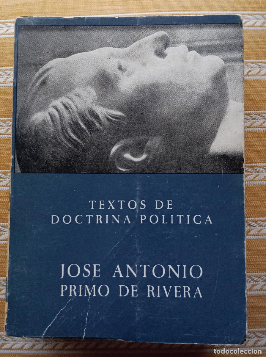 Libros de segunda mano: 'Textos de doctrina pol&iacute;tica. Jos&eacute; Antonio Primo de Rivera', 8&ordf; edici&oacute;n (Secci&oacute;n Femenina, 1974)