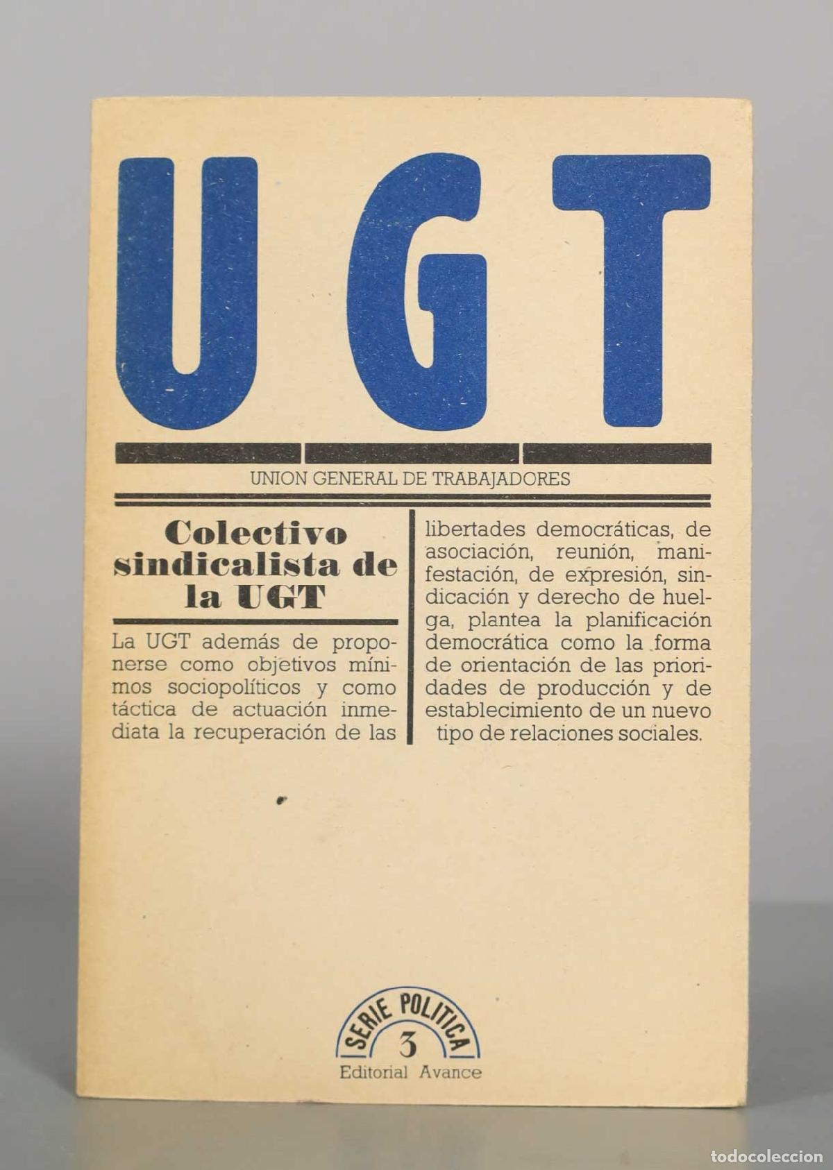 Libros de segunda mano: Colectivo sindicalista de la UGT - Editorial Avance