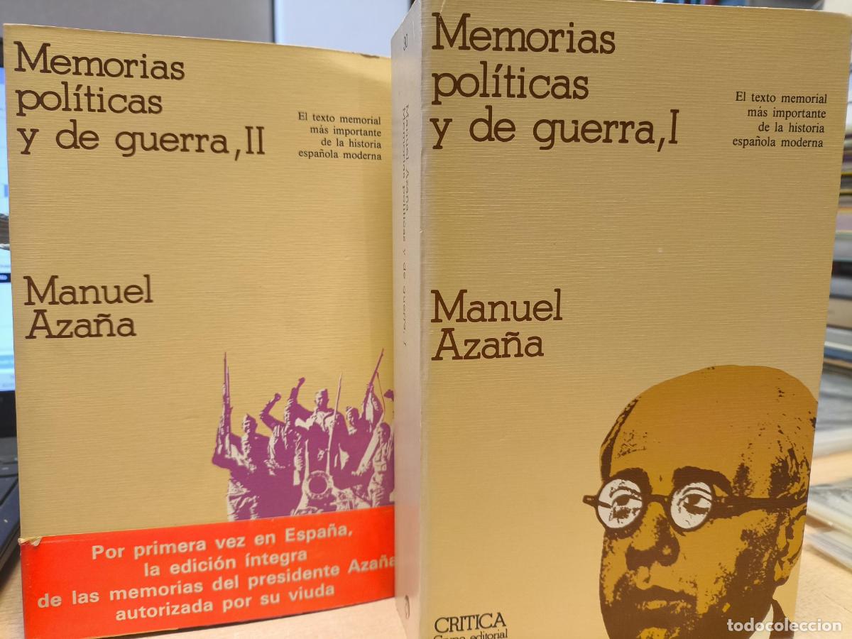 Libros de segunda mano: MANUEL AZA&Ntilde;A - MEMORIAS POLITICAS Y DE GUERRA. 2 TOMOS - Aza&ntilde;a, Manuel
