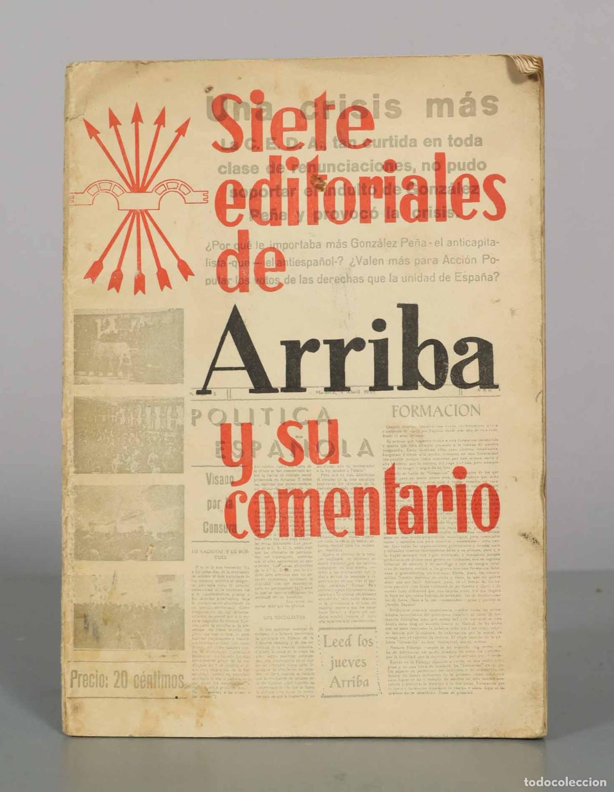 Libros de segunda mano: Siete editoriales de Arriba y su comentario - Edic FE