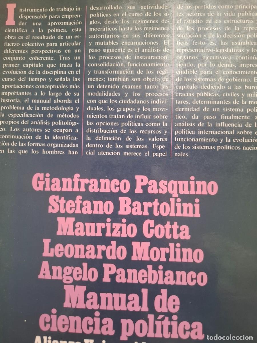 Libros de segunda mano: manual de ciencia pol&iacute;tica vv aa