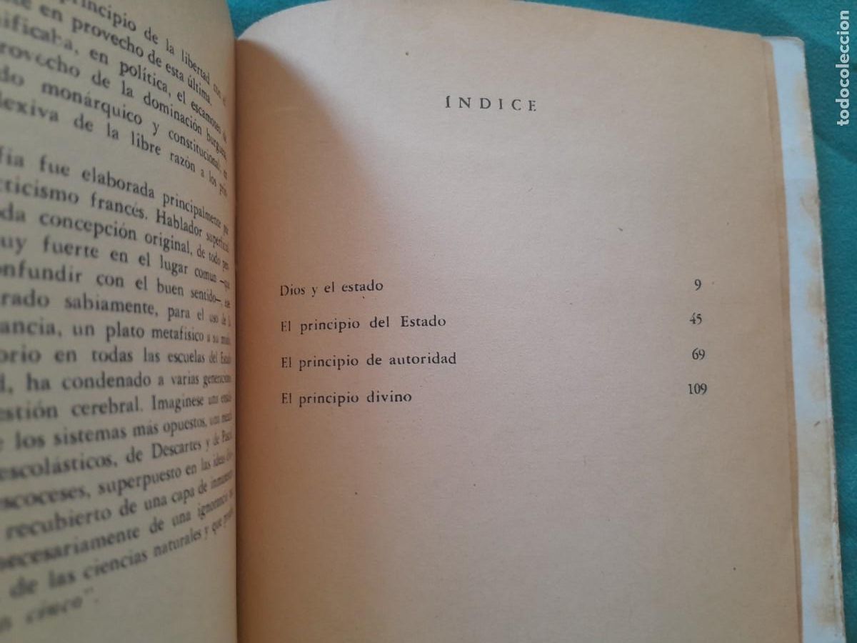 Libros de segunda mano: DIOS Y EL ESATDO, BAKUNIN. EDITORIAL PROYECCION 1971 - Foto 6