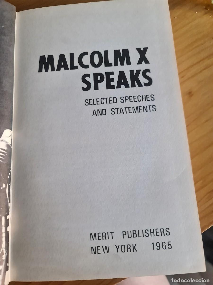 Libros de segunda mano: Malcolm X Speaks, 1a edici&oacute;n 1965. Merit Publishers