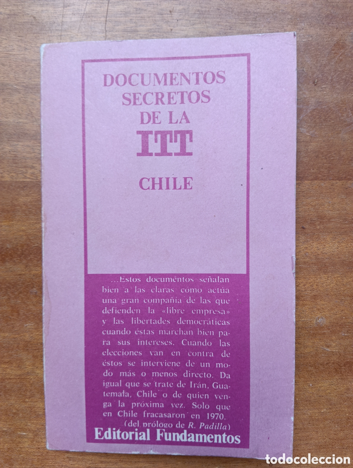 Libros de segunda mano: Documentos secretos de la ITT, Chile - Foto 1