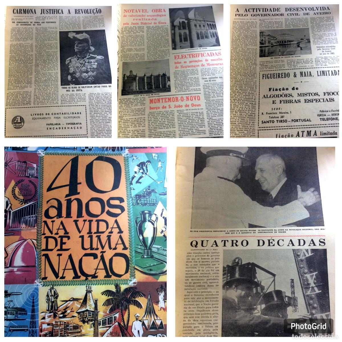 Libros de segunda mano: Estado Novo. DI&Aacute;RIO DA MANH&Atilde;, SUPLEMENTO DO N.&ordm; 12521. PROV&Iacute;NCIAS DO MINHO AOS A&Ccedil;ORES