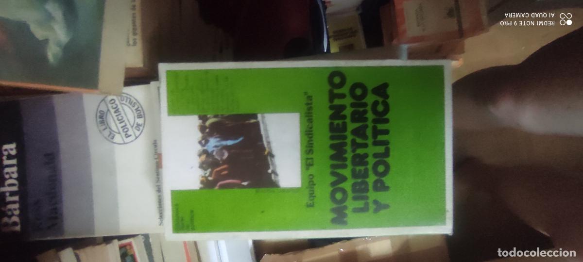 Libros de segunda mano: MOVIMIENTO LIBERTARIO Y POL&Iacute;TICA - AAVV
