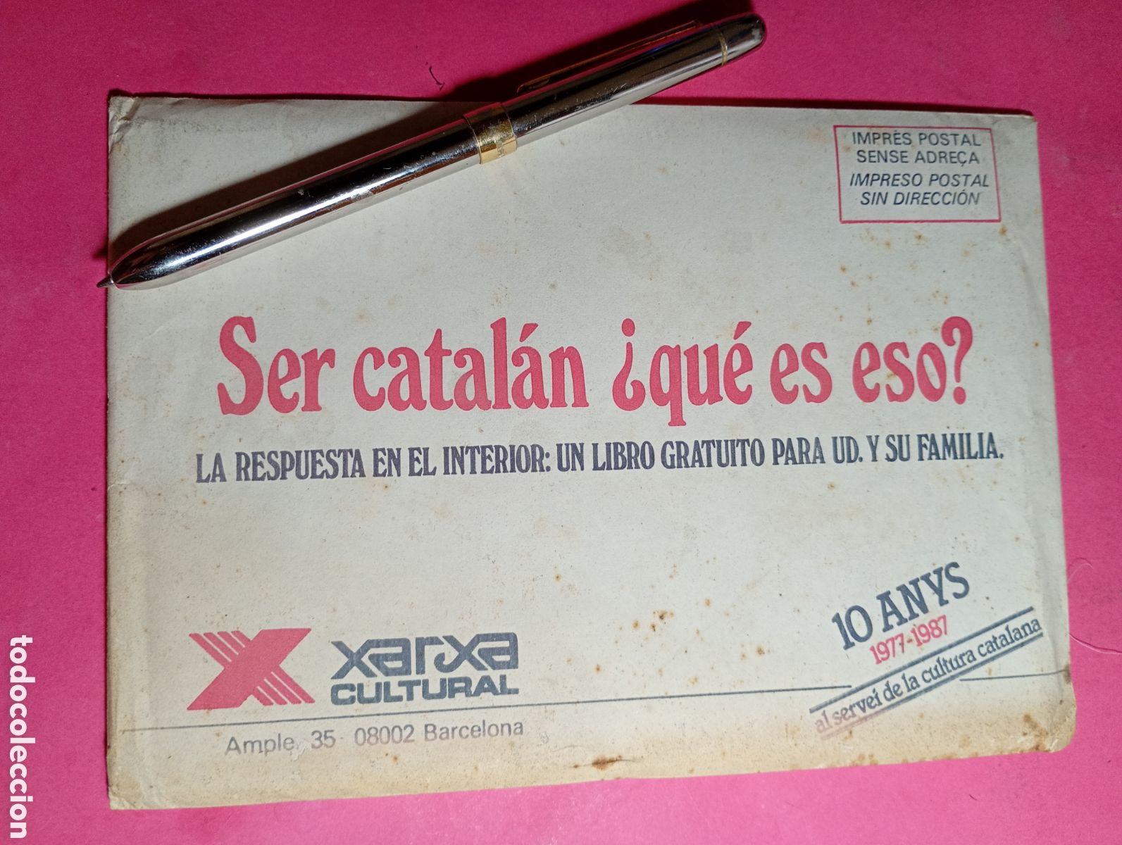 Libros de segunda mano: SER CATAL&Aacute;N &iexcl;QUE ES ESO? XARXA CULTURAL 1977/87 AL SERVEI DE LA CULTURA CATALANA