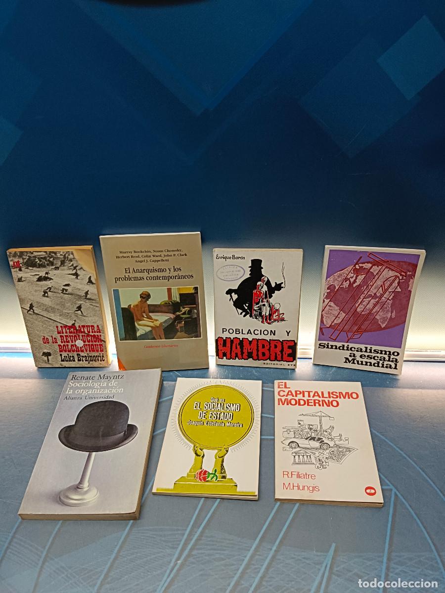Libros de segunda mano: 7 libros sobre historia pol&iacute;tica, socialismo, El capitalismo moderno, Anarquismo y mas