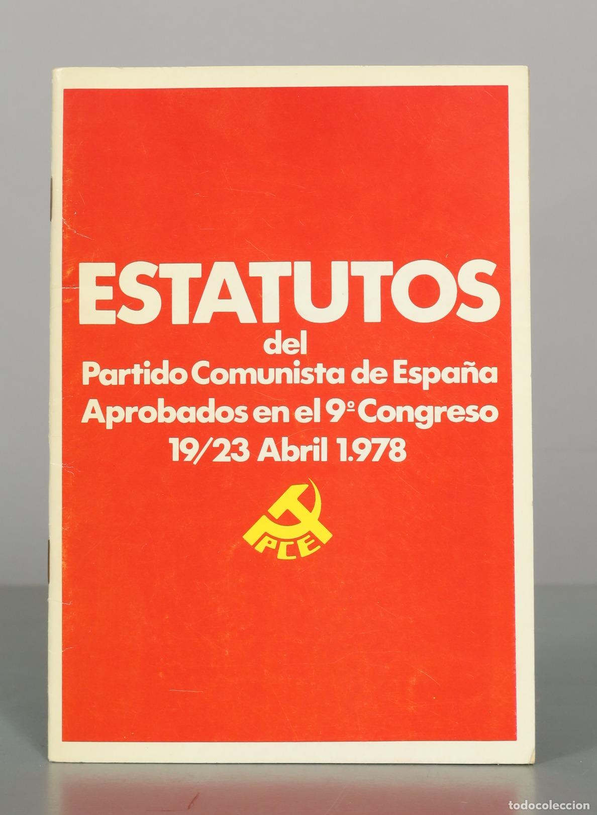 Libros de segunda mano: Estatutos del Partido Comunista de Espa&ntilde;a - 9&ordm; Congreso