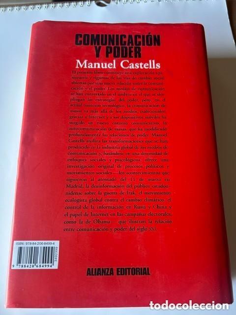 Libros de segunda mano: Comunicaci&oacute;n y poder -Manuel Castells- - Foto 2