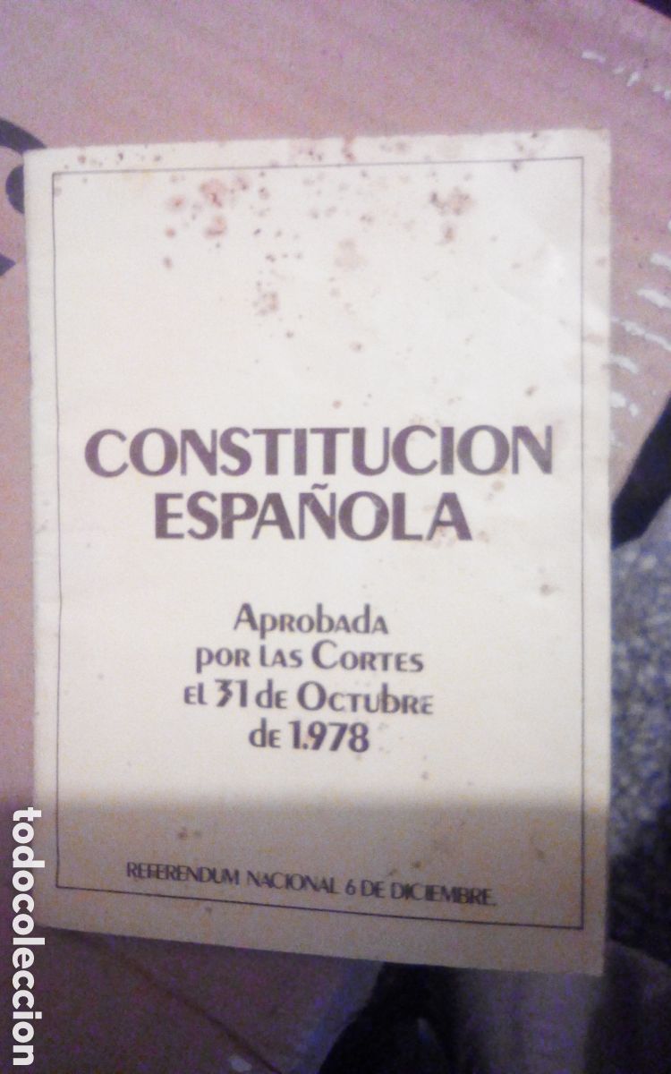 Libros de segunda mano: Constituci&oacute;n espa&ntilde;ola. Refer&eacute;ndum nacional 6 de diciembre de 1978.