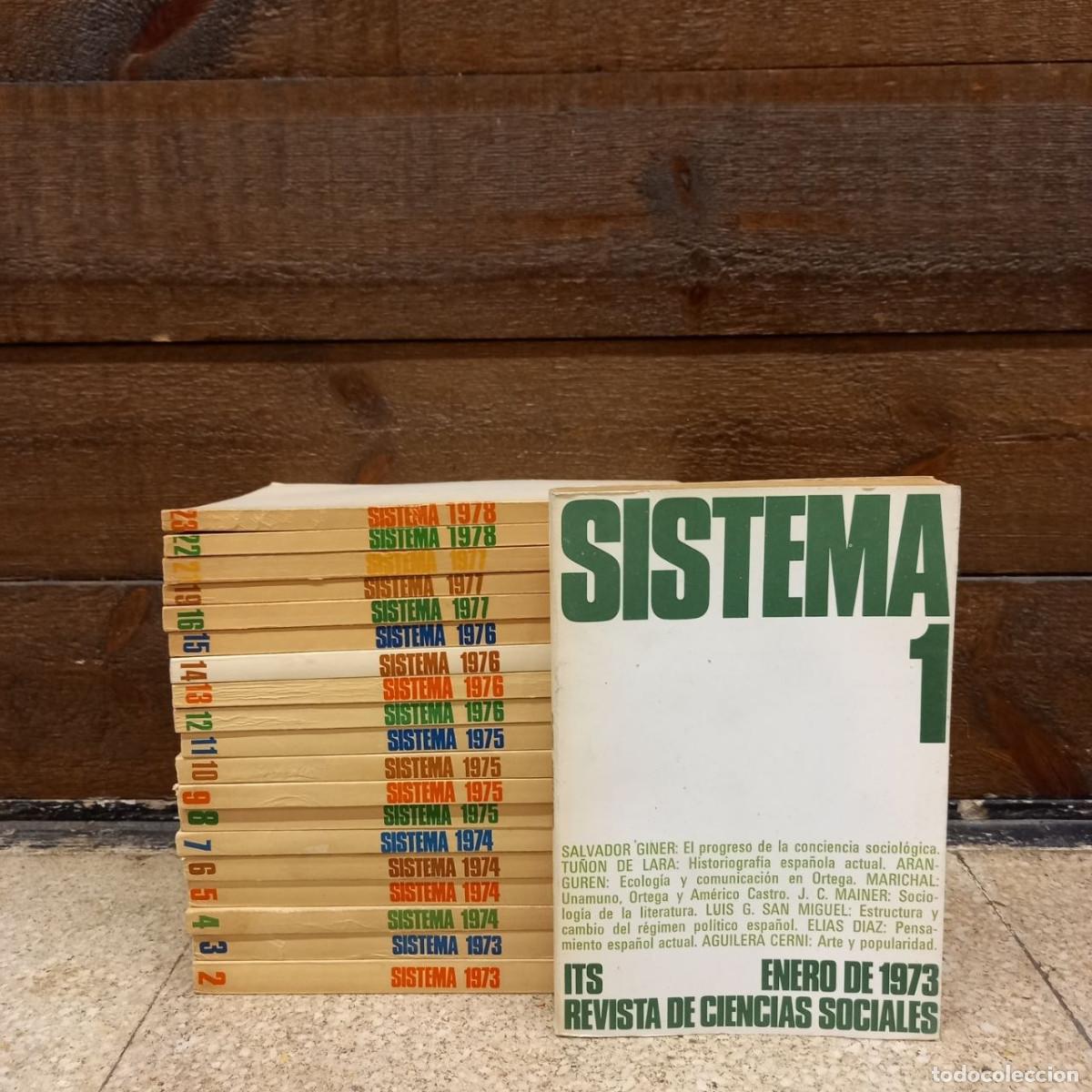 Libros de segunda mano: Sistema. Revista de Ciencias Sociales. Del n&ordm; 1 al 16 + 19, 21, 22 y 23. 1973