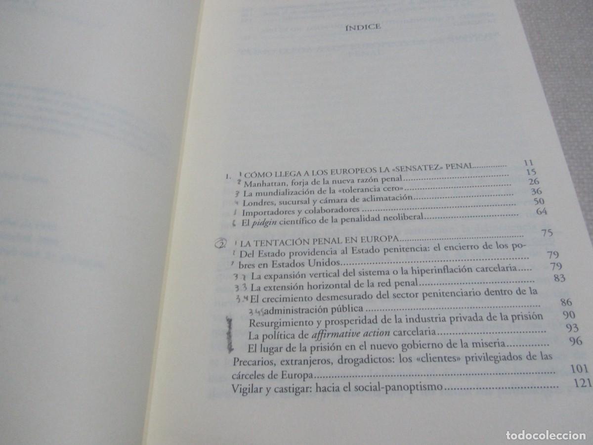 Libros de segunda mano: LAS CARCELES DE LA MISERIA, LIBRO DE LO&Iuml;C WACQUANT - Foto 5