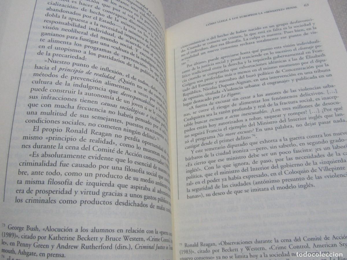 Libros de segunda mano: LAS CARCELES DE LA MISERIA, LIBRO DE LO&Iuml;C WACQUANT - Foto 8