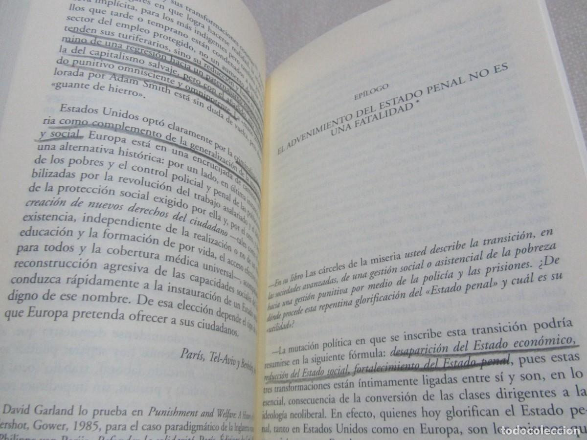 Libros de segunda mano: LAS CARCELES DE LA MISERIA, LIBRO DE LO&Iuml;C WACQUANT - Foto 11