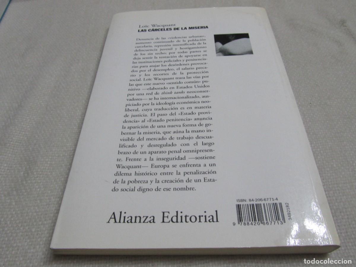Libros de segunda mano: LAS CARCELES DE LA MISERIA, LIBRO DE LO&Iuml;C WACQUANT - Foto 12