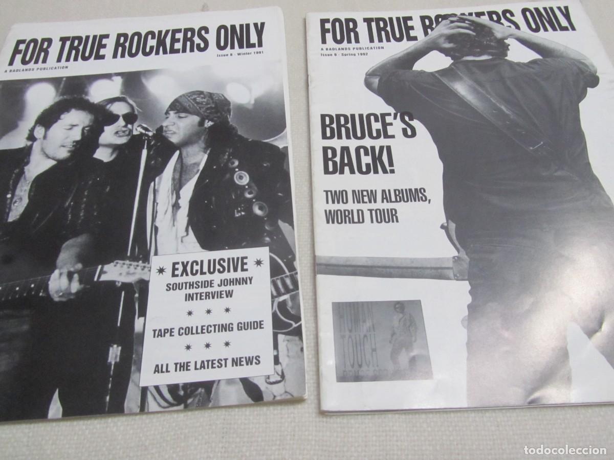 Libros de segunda mano: LOTE DE DOS REVISTAS FOR TRUE ROCKERS ONLY DE BRUCE SPRINGSTEEN PARA JUAN CARLOS