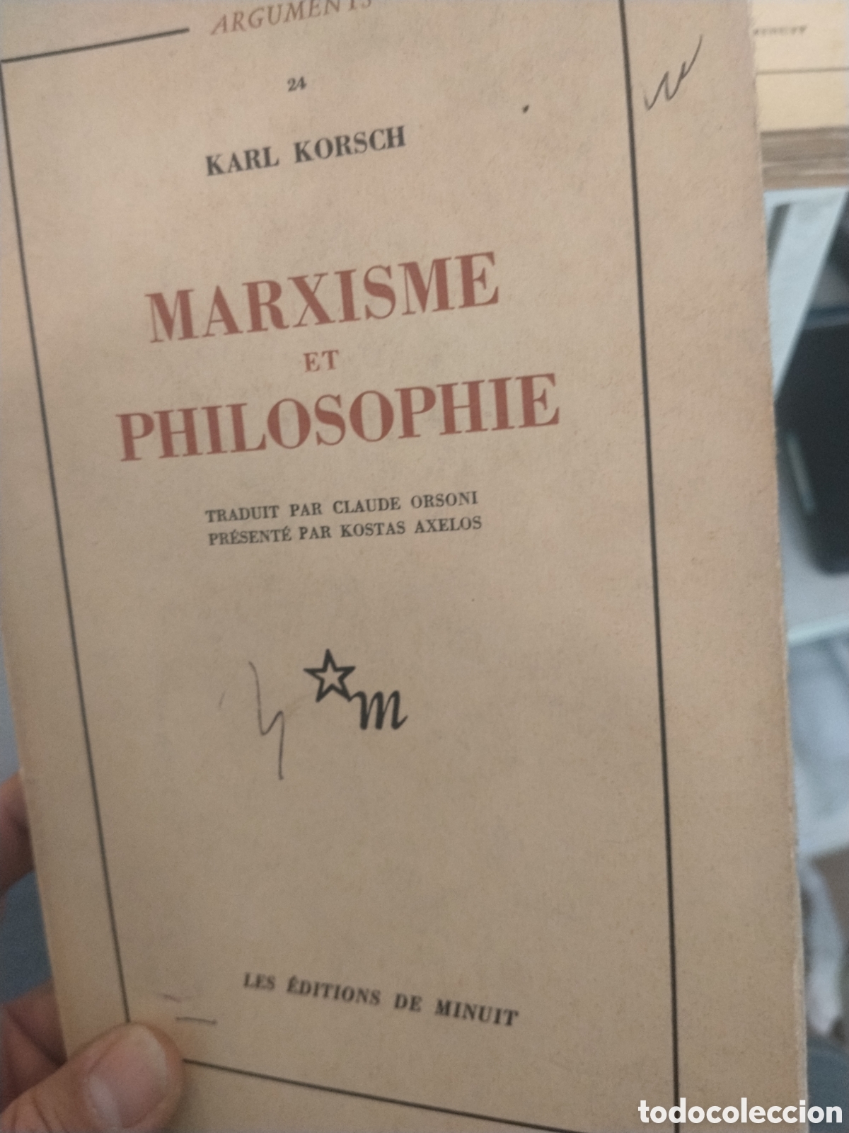 Second hand books: Karl Korsch. Marxisme et philosophie.