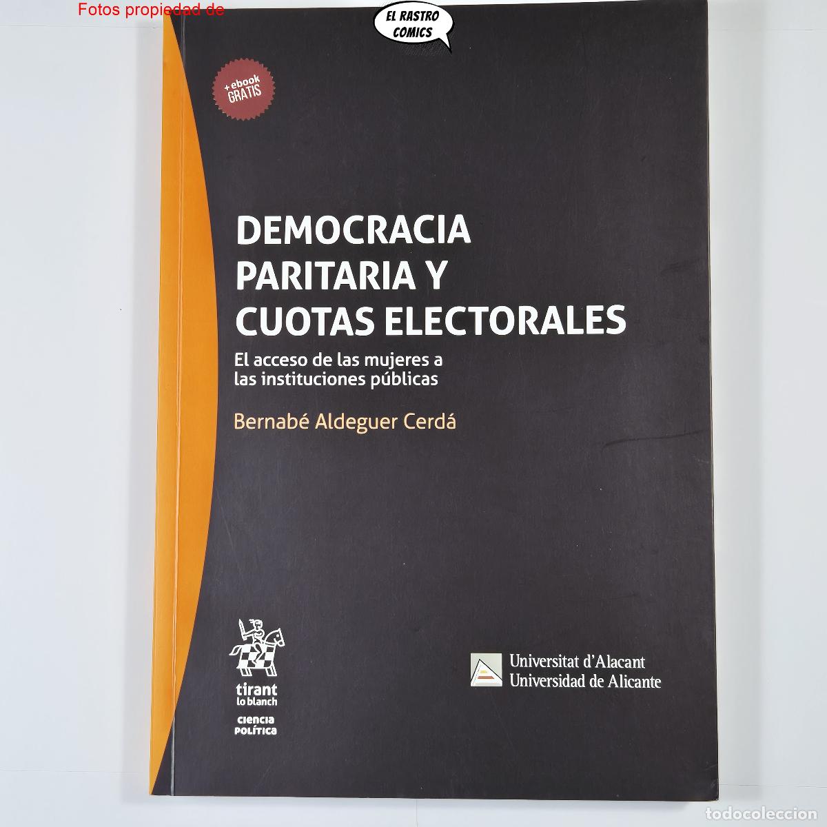 Libros de segunda mano: Democracia paritaria y cuotas electorales, El acceso de las mujeres, Tirant lo Blanc 2016