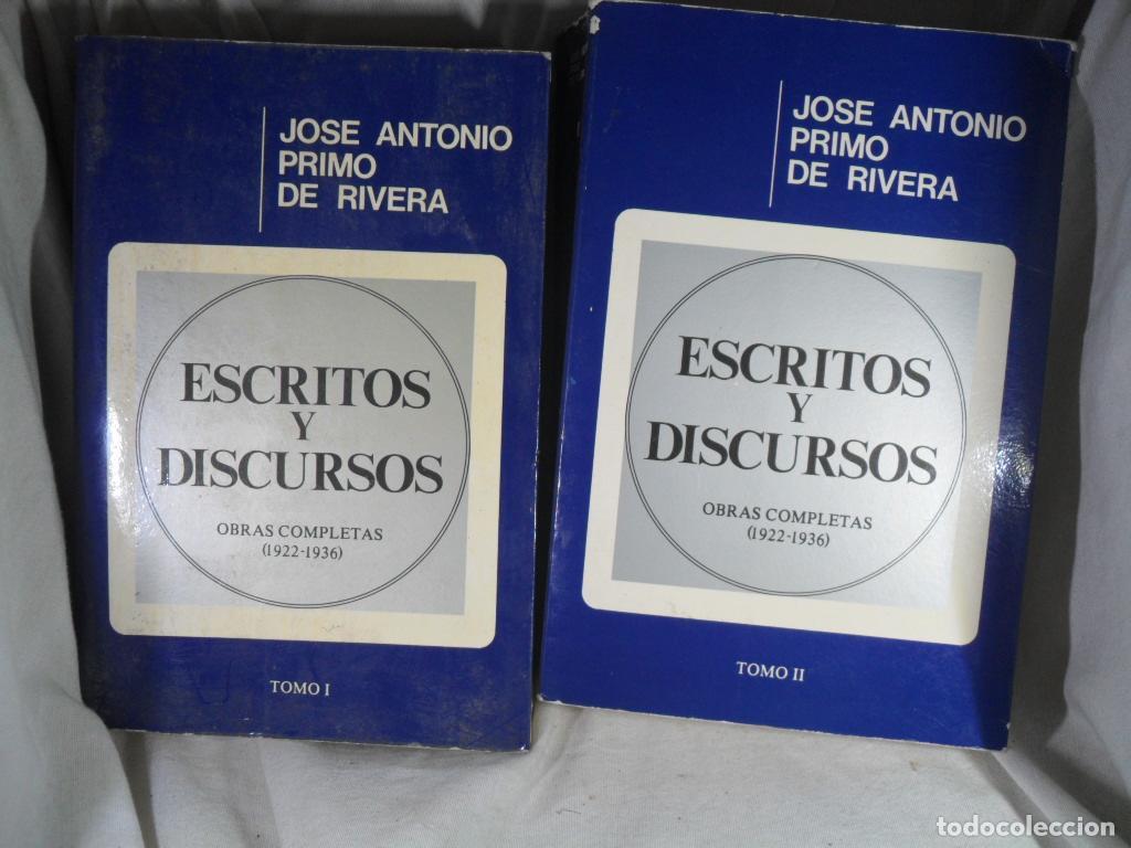Libros de segunda mano: ESCRITOS Y DISCURSOS DOS TOMOS - JOSE ANTONIO PRIMO DE RIVERA