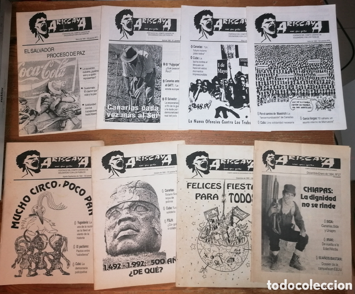 Libros de segunda mano: Lote ARISCAYA - Portavoz del Comit&eacute; Canario de Solidaridad con los Pueblos