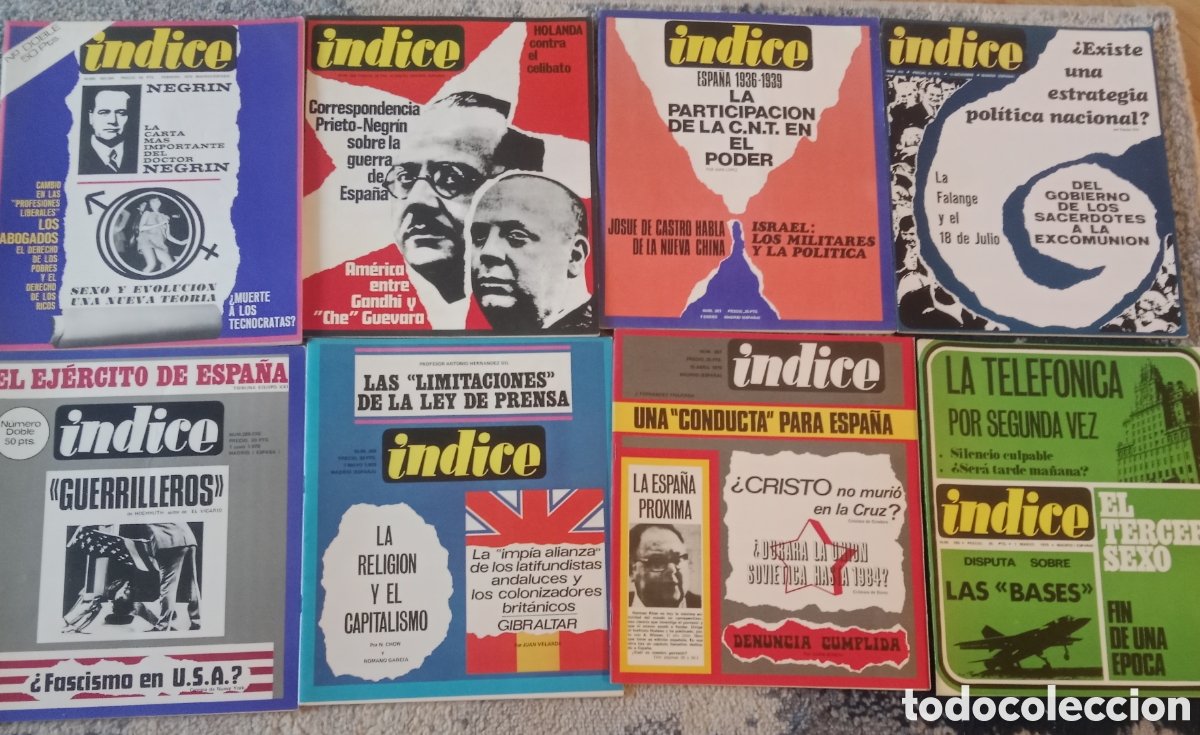 Libros de segunda mano: Revista Indice 260-270