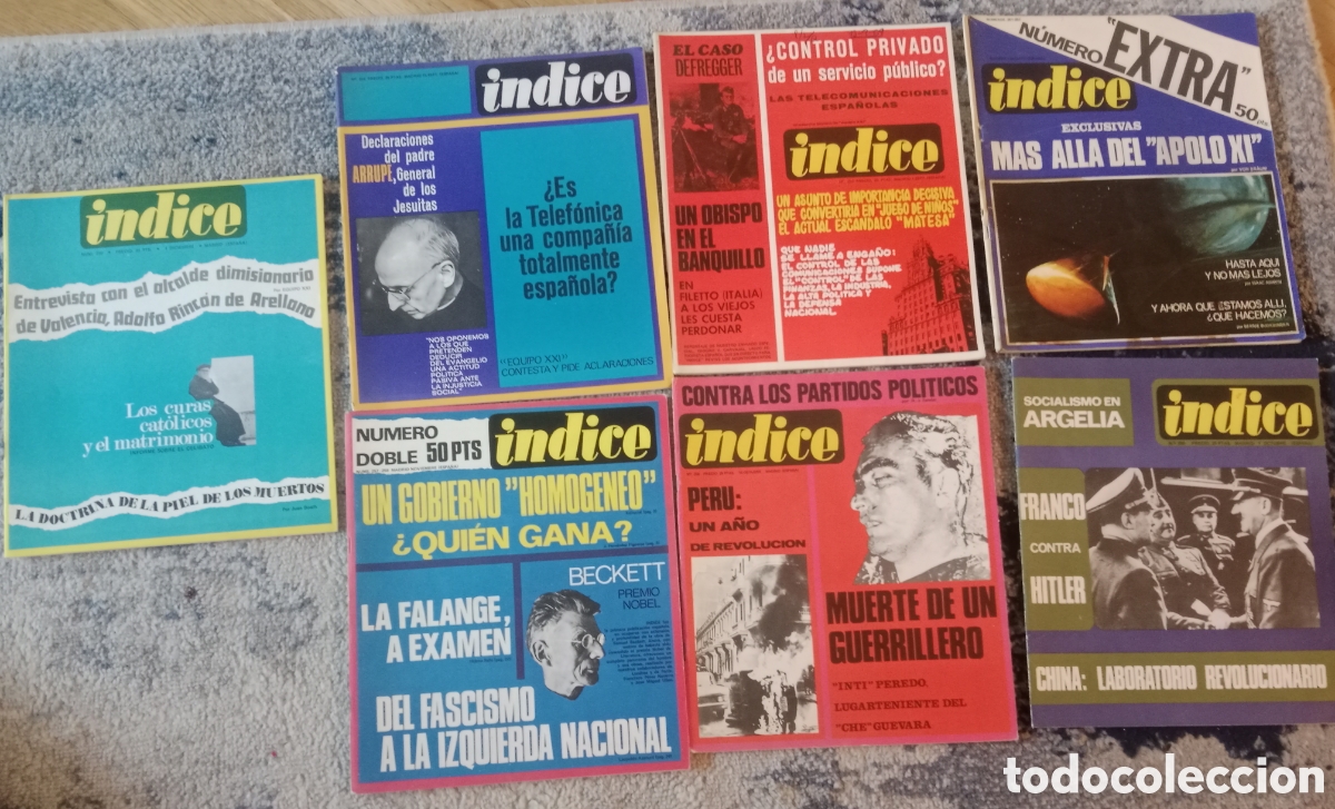 Libros de segunda mano: Revista Indice 251-259