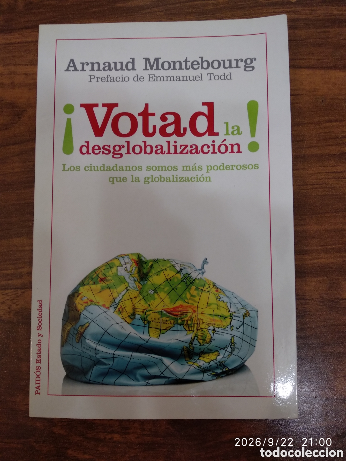 Libros de segunda mano: Votad la desglobalizacion