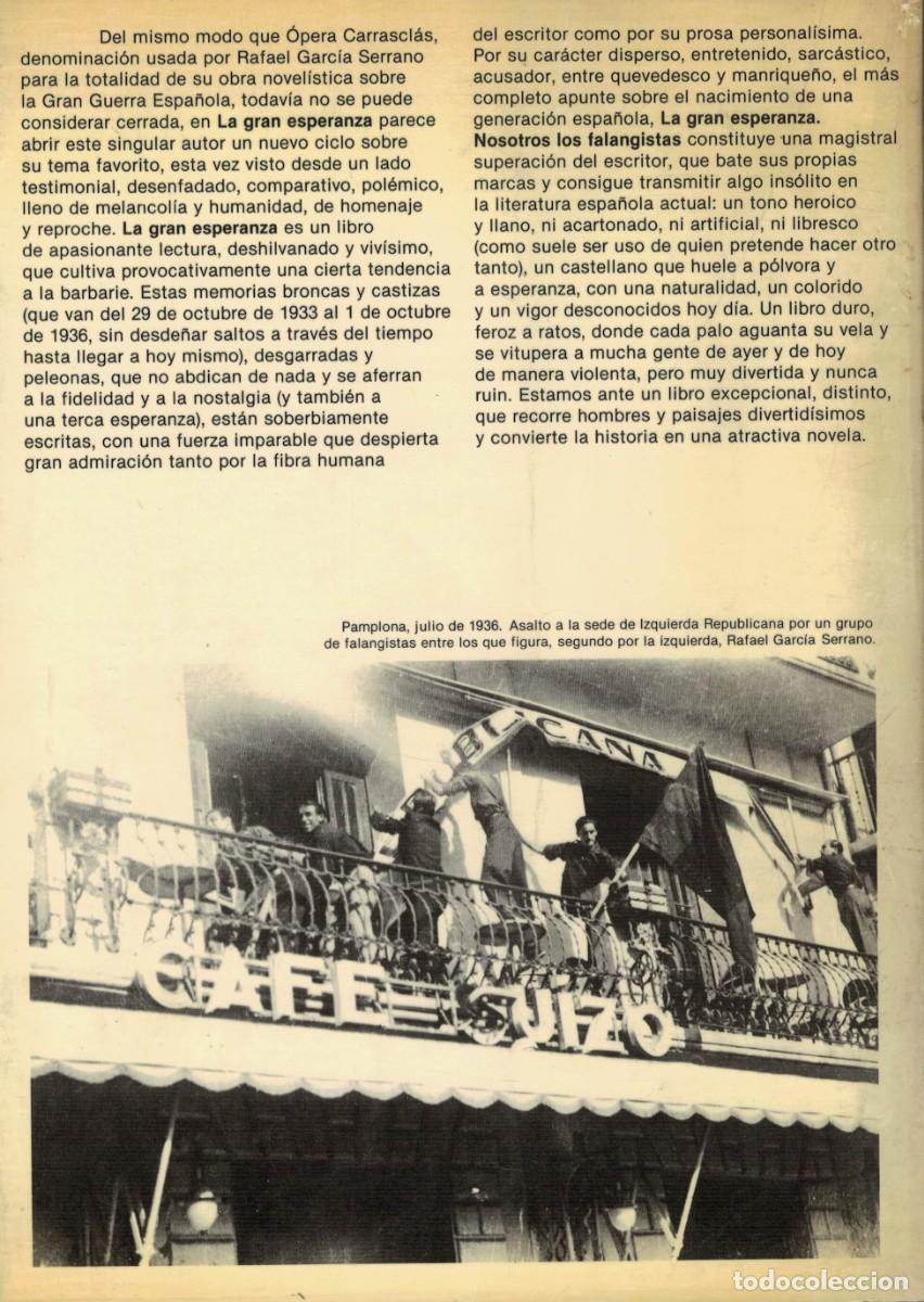 Libros de segunda mano: Rafael Garc&iacute;a Serrano, La gran esperanza - Foto 2